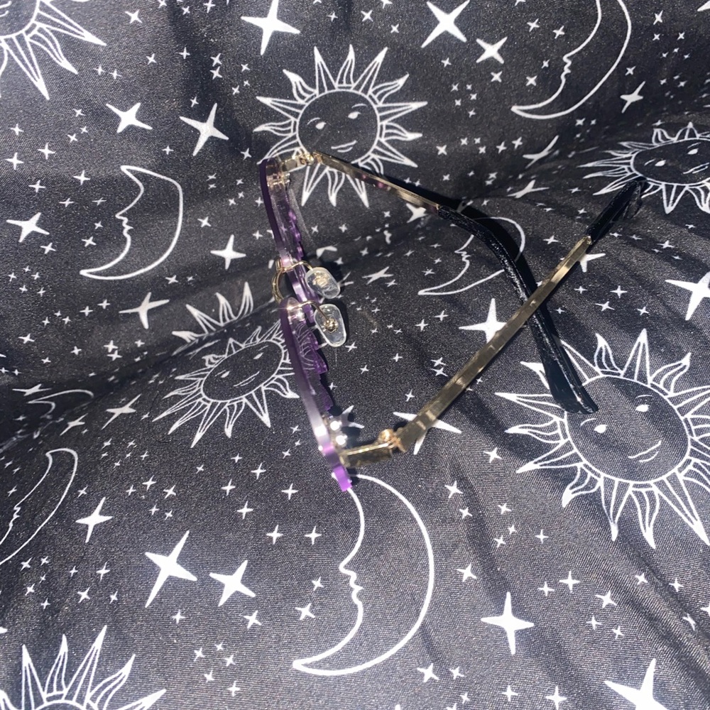 Purple Rimless Tear Shades - Picture 9 of 9